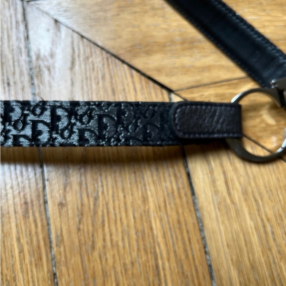 Christian Dior totter pattern belt in black & chrome - Picture 3 of 6